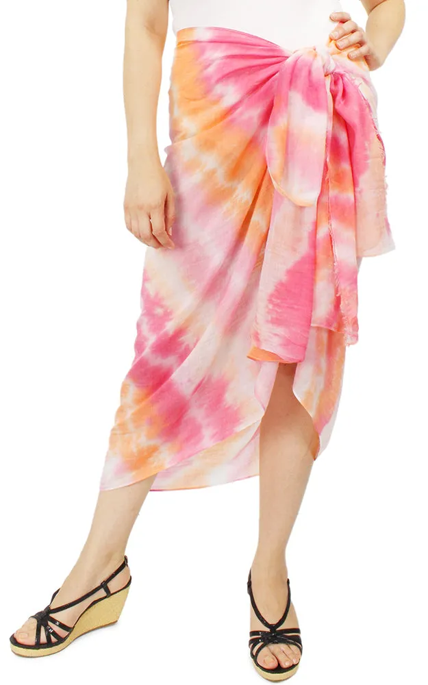 EAS9615 Tie Dye Pareo Scarf