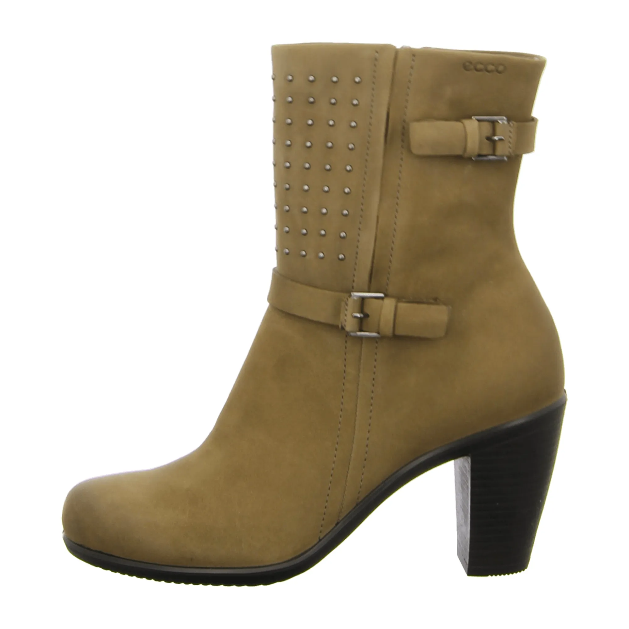 Ecco Touch 75 Women's Nubuck Boots in Light Brown - Durable & Stylish