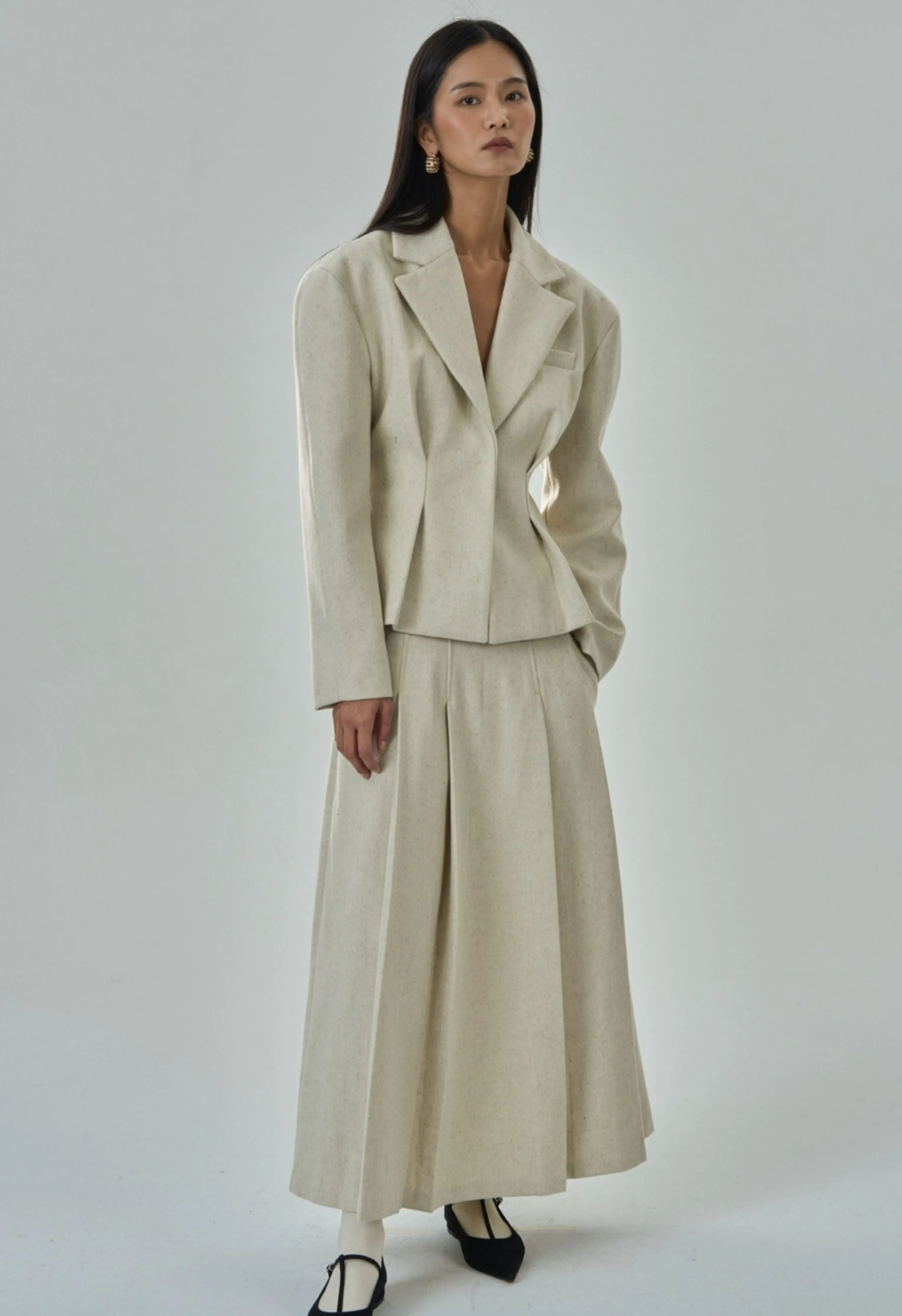 Emmeline Blazer In Ivory