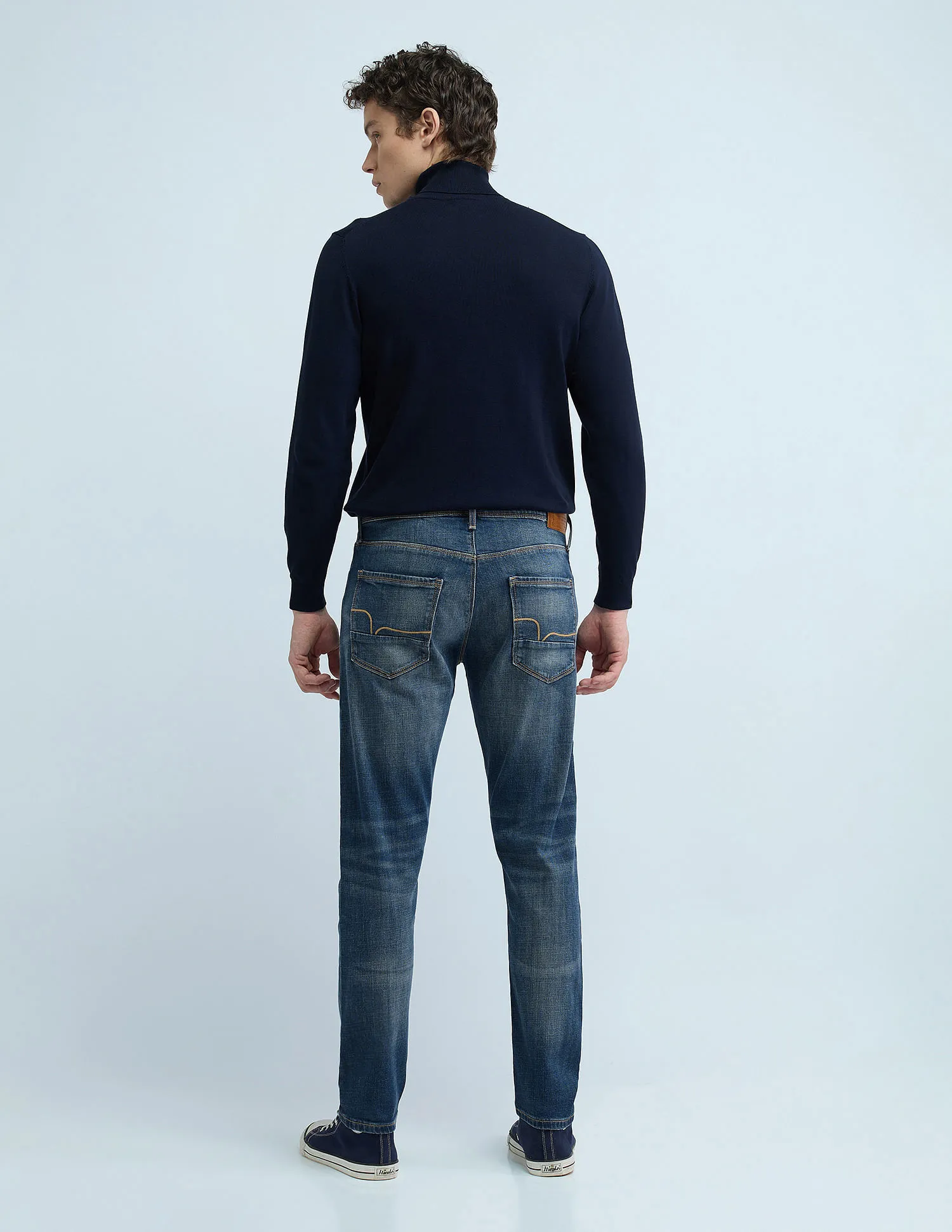 Flying Machine Slash Slim Tapered Washed Jeans