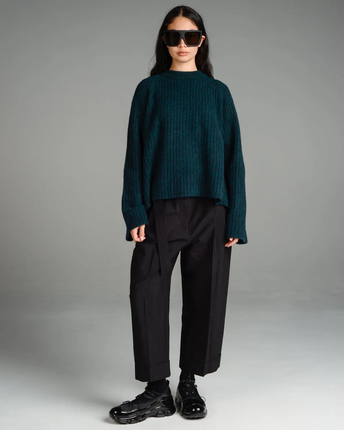 Forest Kalm Chunky Rib Sweater