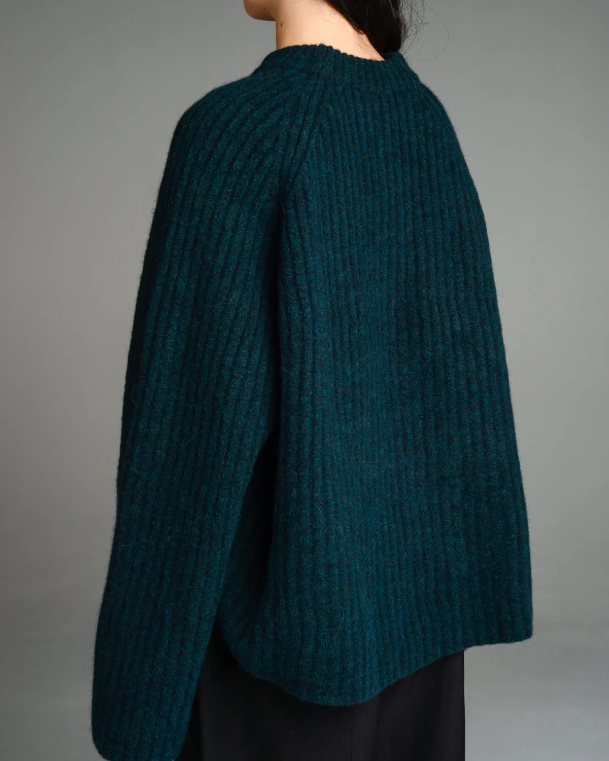 Forest Kalm Chunky Rib Sweater