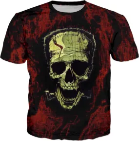 Frankenskull All Over Print T-Shirt