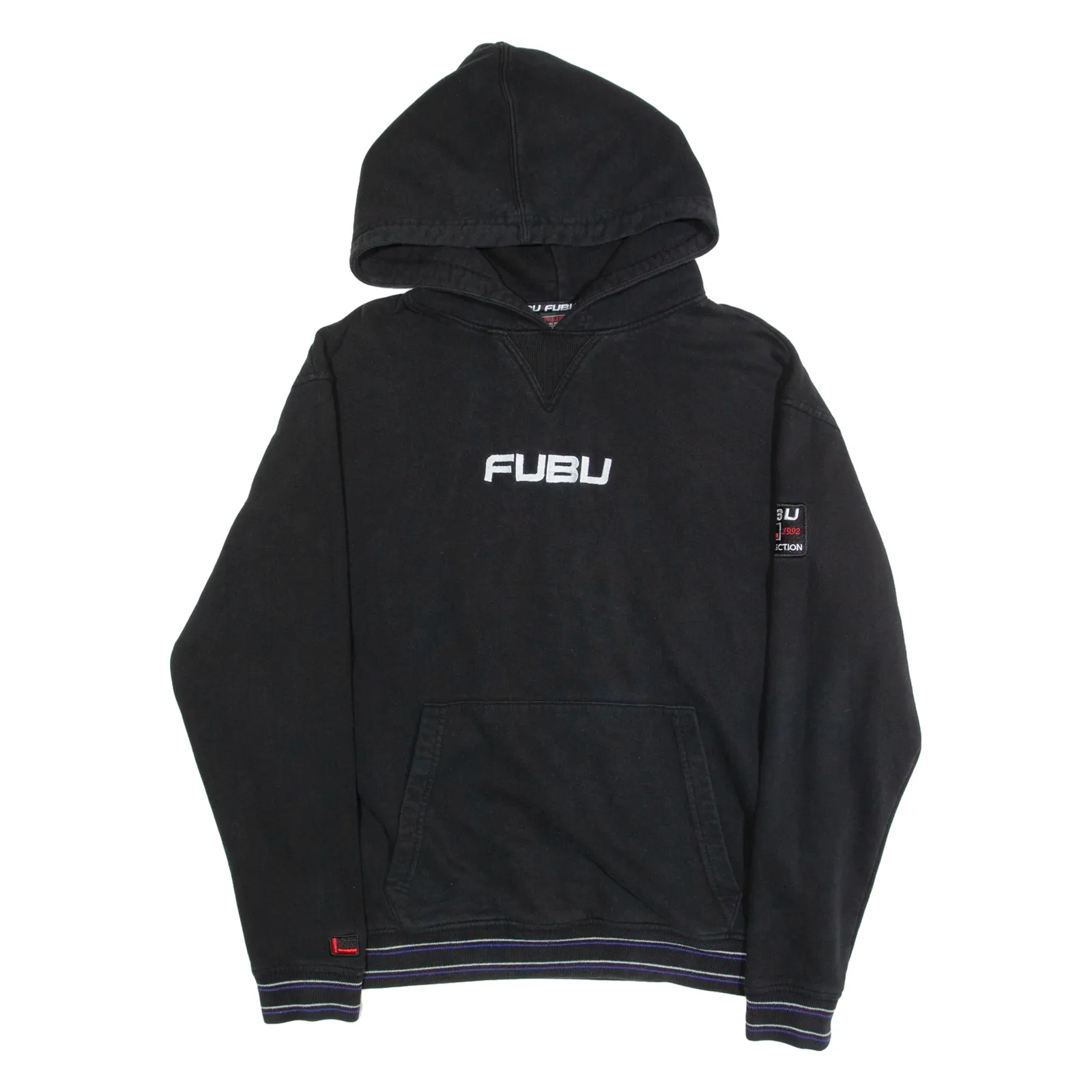 FUBU Mens Black Hoodie M