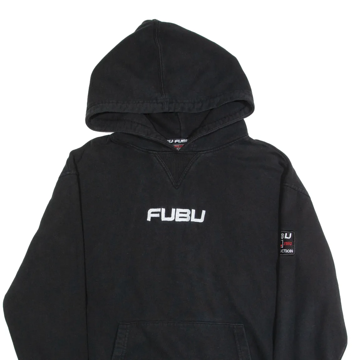 FUBU Mens Black Hoodie M