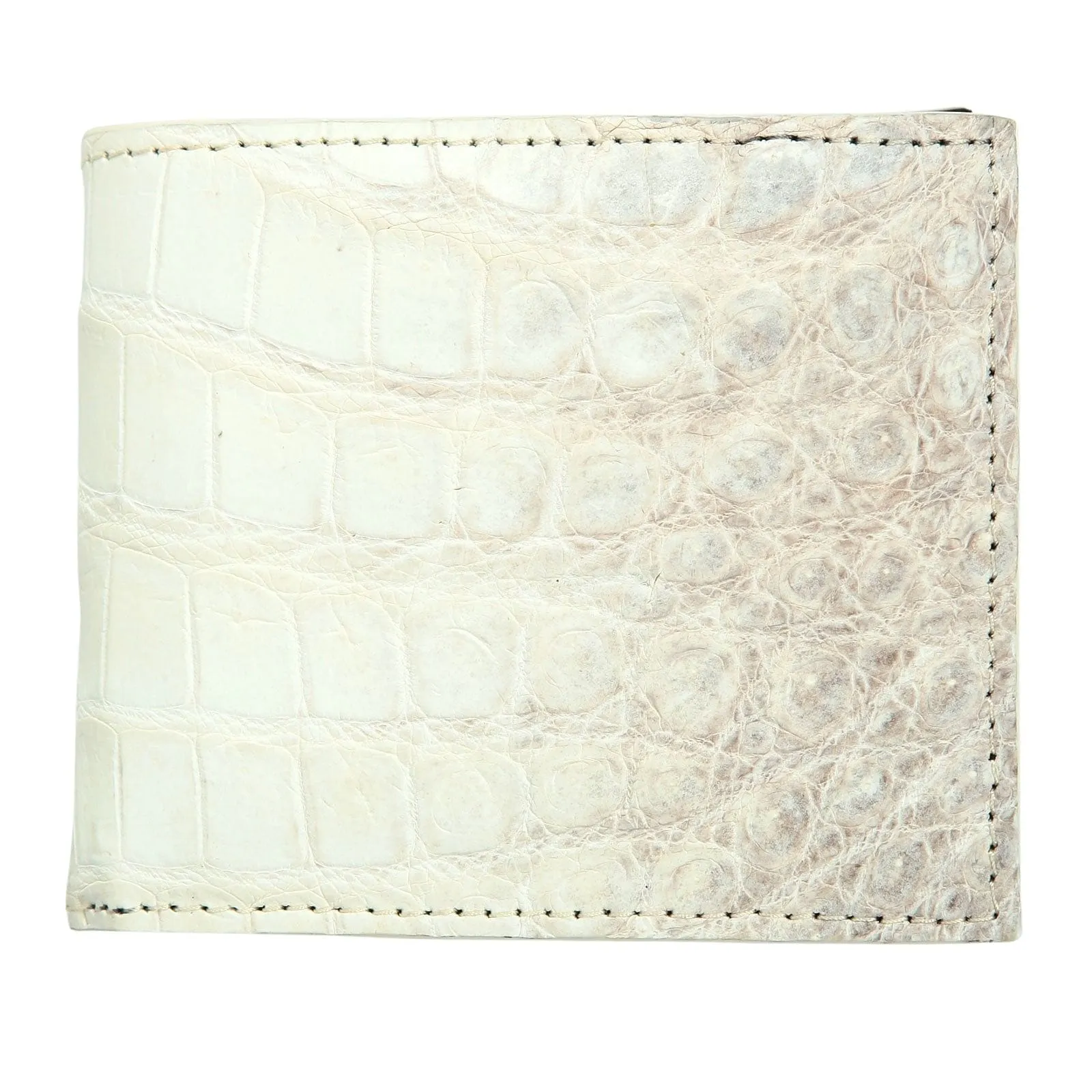 Genuine Ivory White Stomach Crocodile Wallet