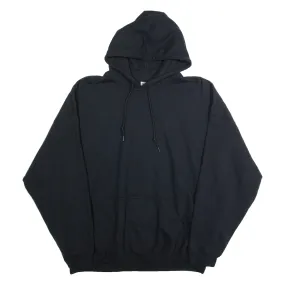 GILDAN Mens Black Hoodie 2XL