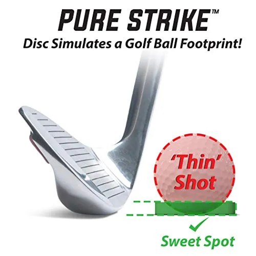 Golf Pure Strike Golf Training Discs - Eliminate Thin Shots (24 Pack)