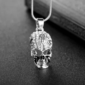 Gorgeous Crystal Skull skull Necklace