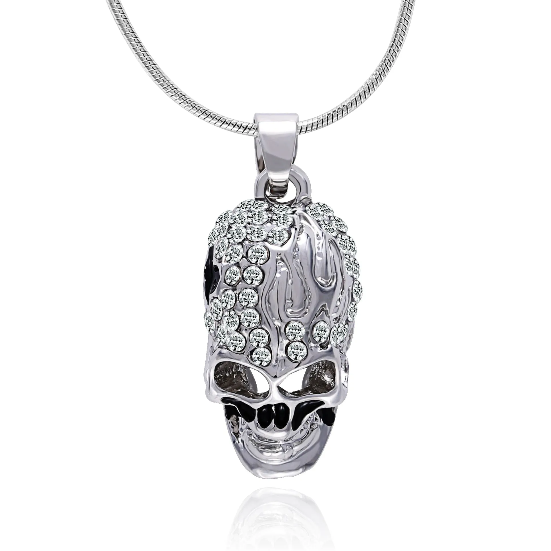 Gorgeous Crystal Skull skull Necklace