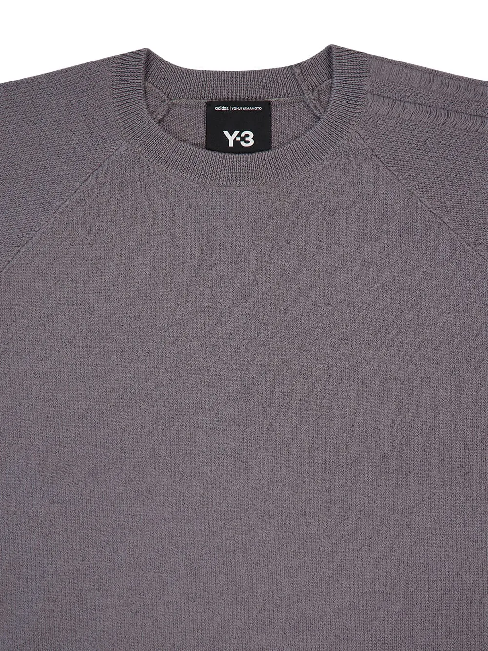 Grey 3S Knit Crew Sweater