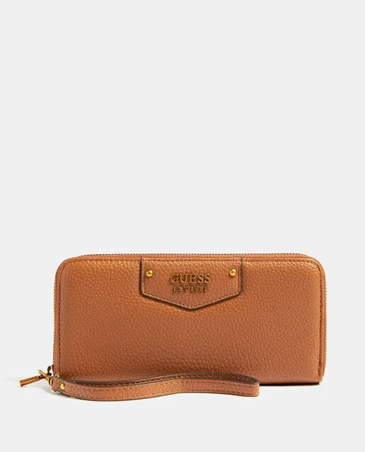 GUESS ECO BRENTON LARGE ZIP AROUND WALLET + COLOURS