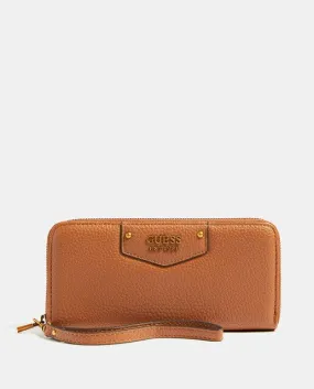 GUESS ECO BRENTON LARGE ZIP AROUND WALLET + COLOURS