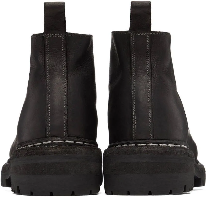 Guidi Black Wallabee Boots