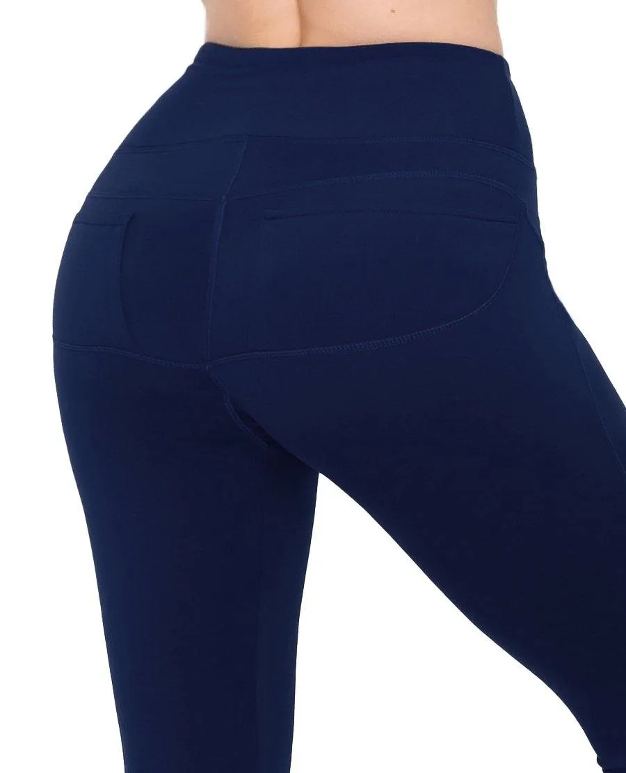 High Waist Leggings - Back Pockets