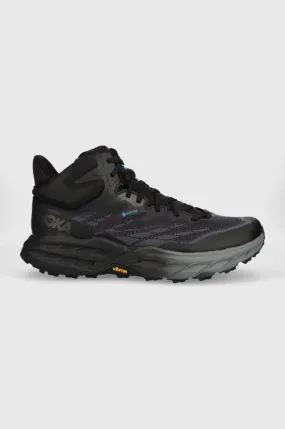 Hoka One One shoes Speedgoat 5 Mid GTX men's black color