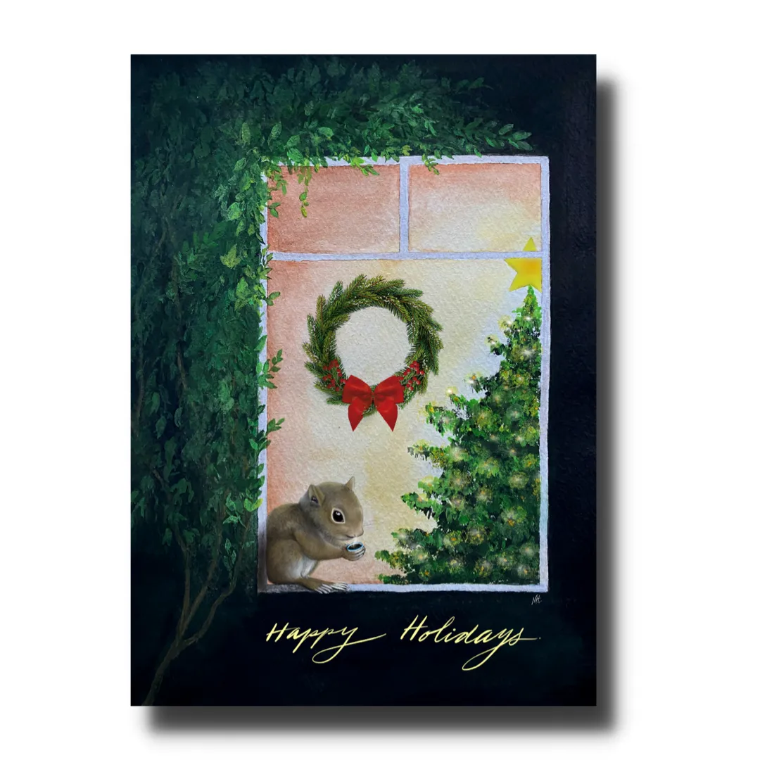 Holiday Cheers Whimsical Holiday Greeting Card