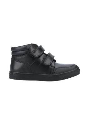 Hush Puppies Boys Black Seth Junior School Shoes (Younger 10 - Older 2)