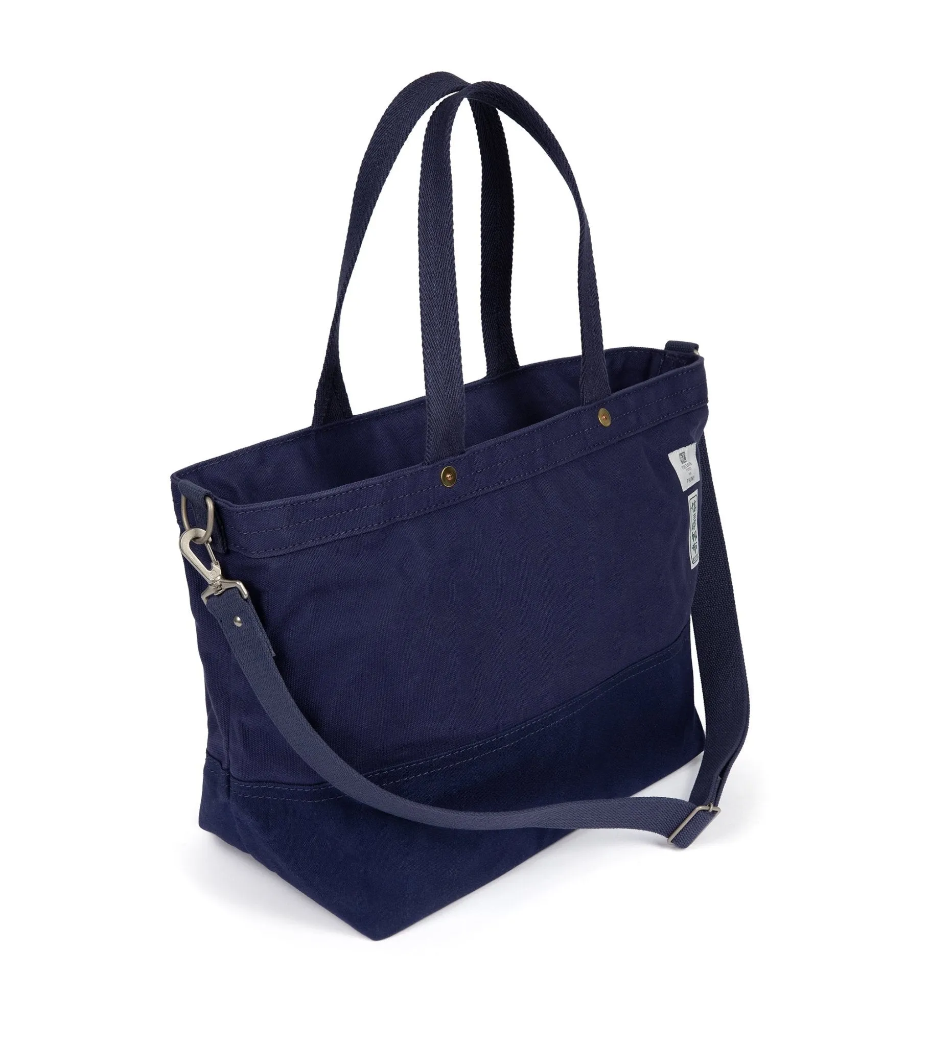 Ichizawa Hanpu for Trunk Zip Tote Bag: Navy