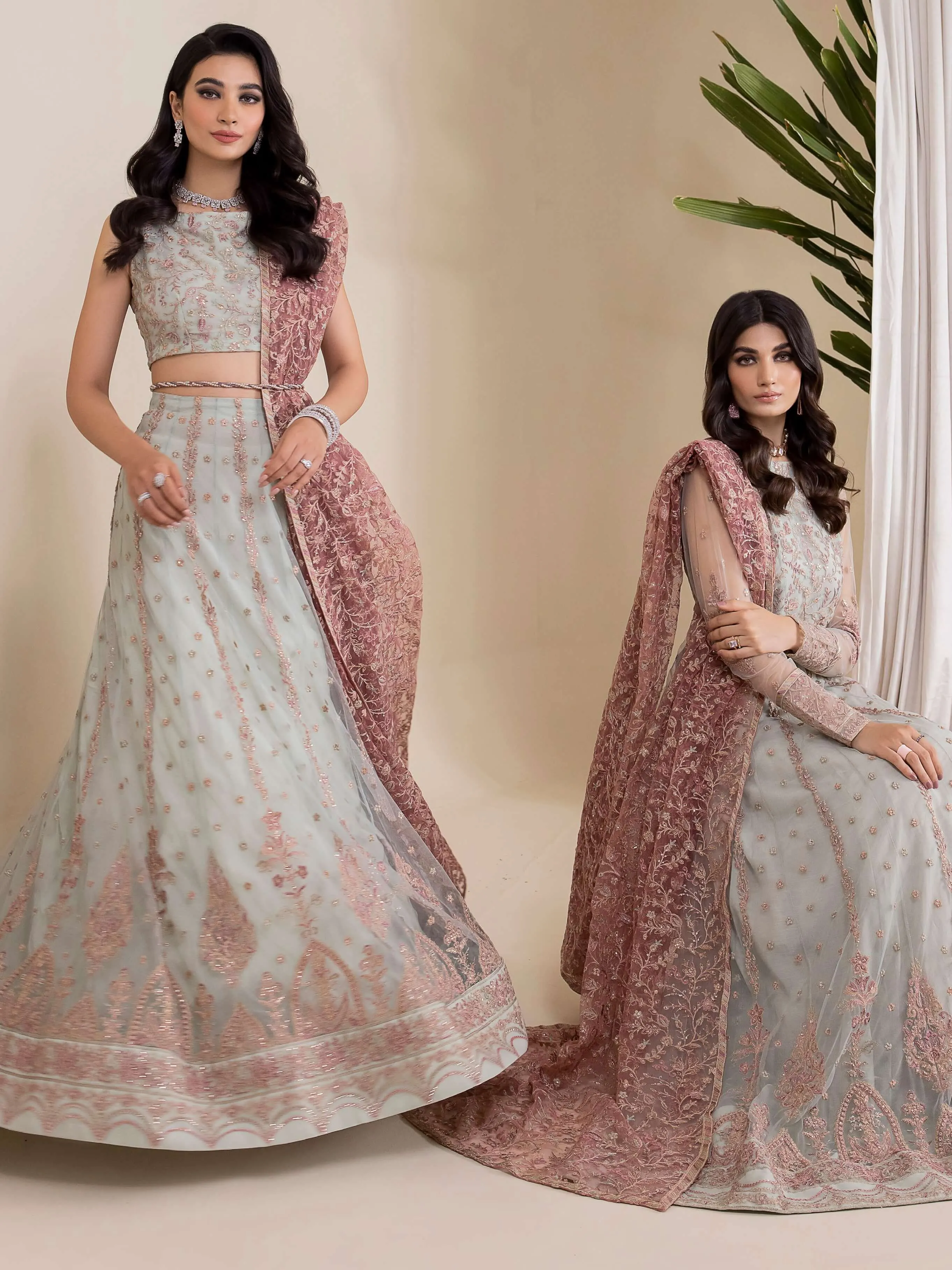 IZNIK Chinon Vol-03 Embroidered Net Unstitched 3Pc Suit CC-27 Aryanaa