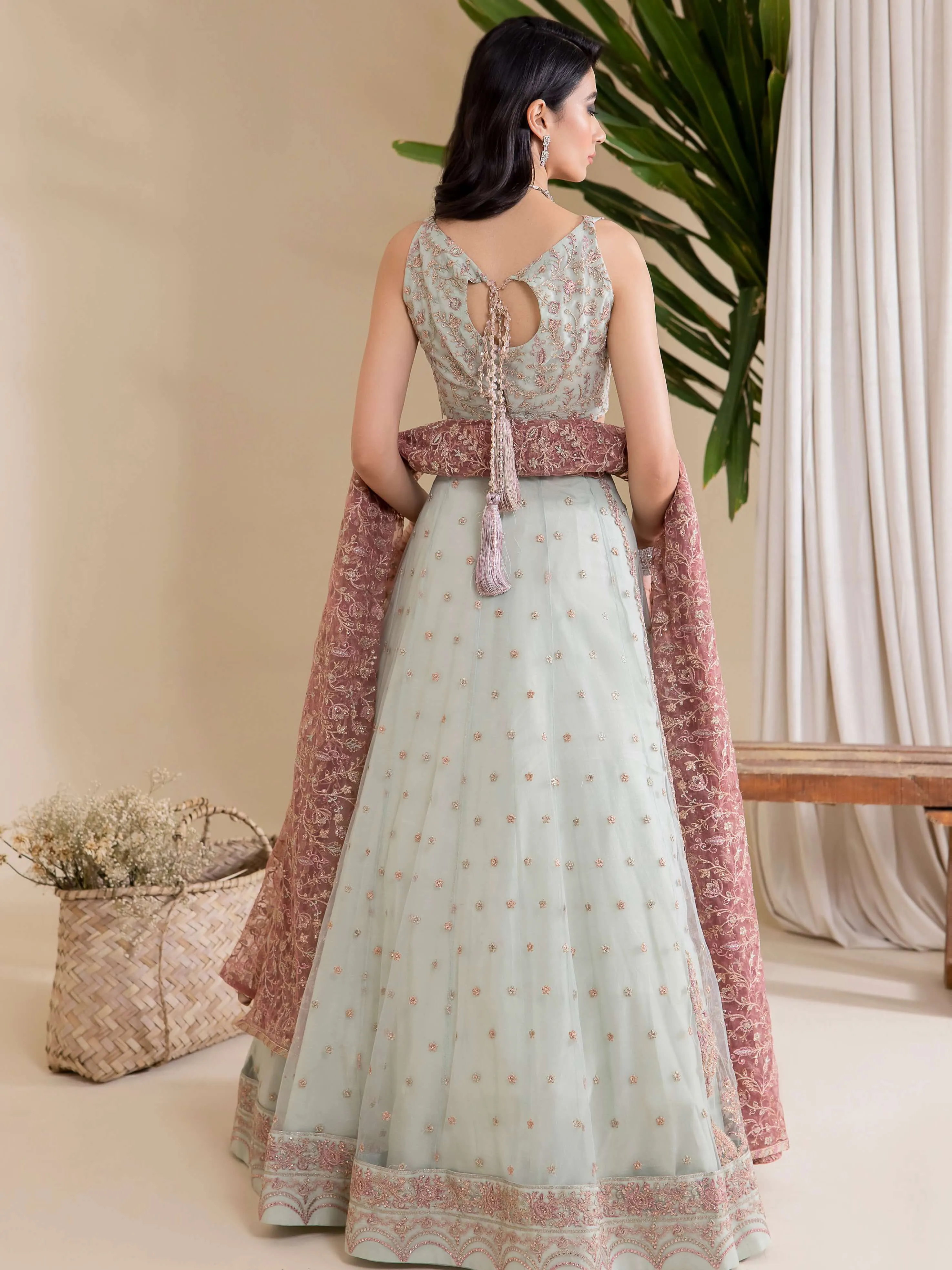 IZNIK Chinon Vol-03 Embroidered Net Unstitched 3Pc Suit CC-27 Aryanaa