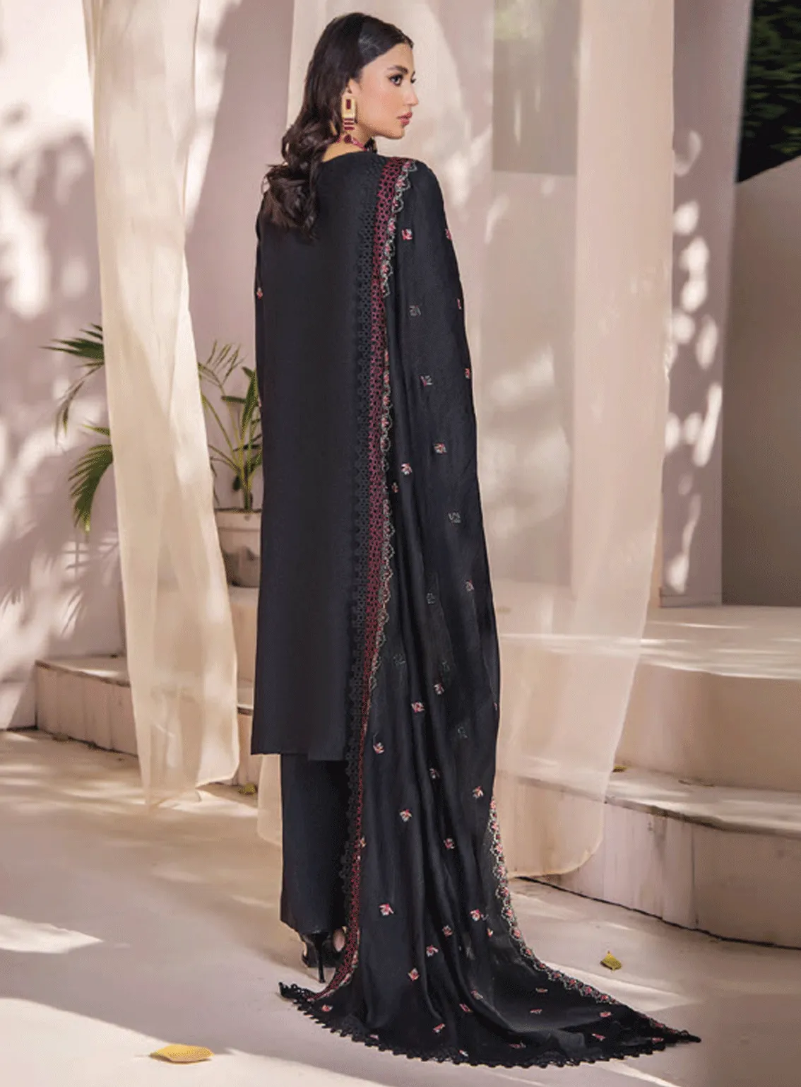 Jahan E Sukan By Humdum Embroidered Peach Unstitched 3 Piece Suit - HD23JS 01