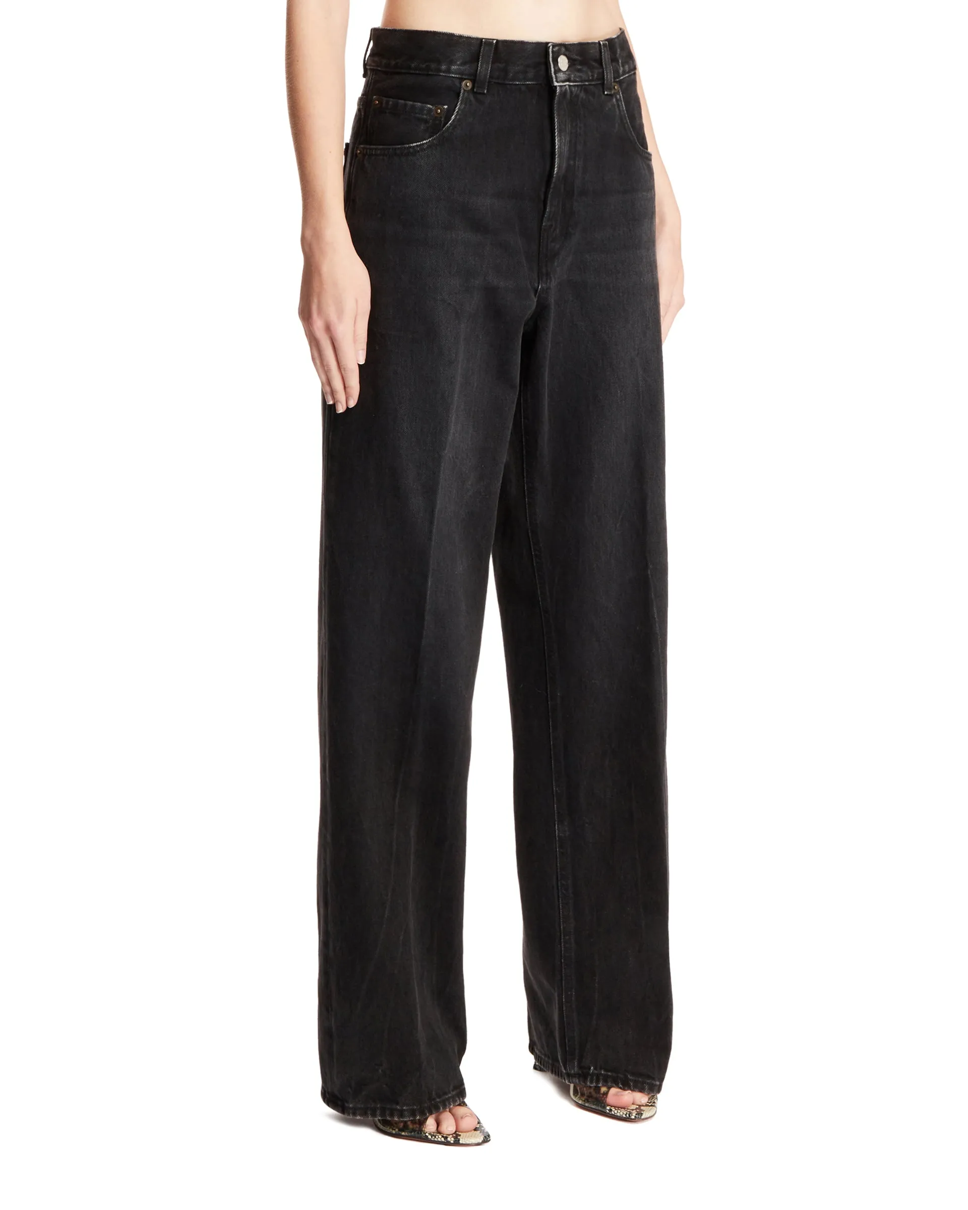 Jeans Bonnie Di Cotone Nero