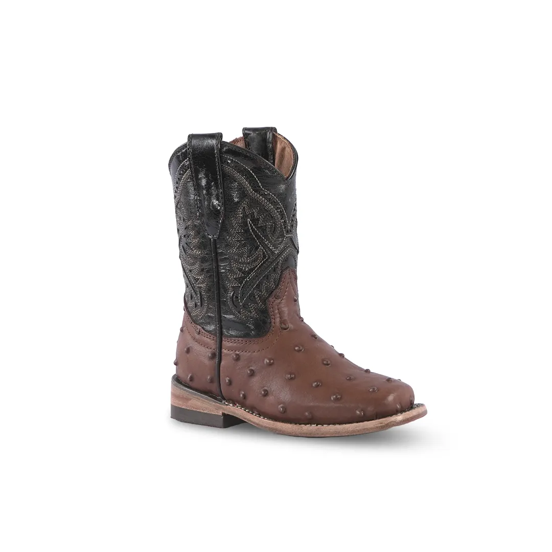 Kids Boot Ostrich Choco EST K26-1