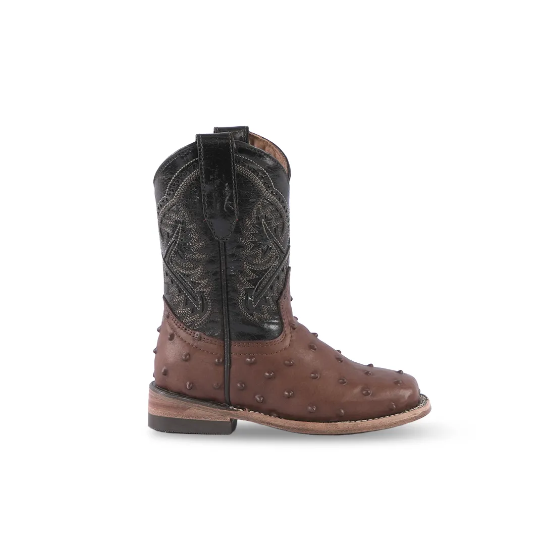 Kids Boot Ostrich Choco EST K26-1