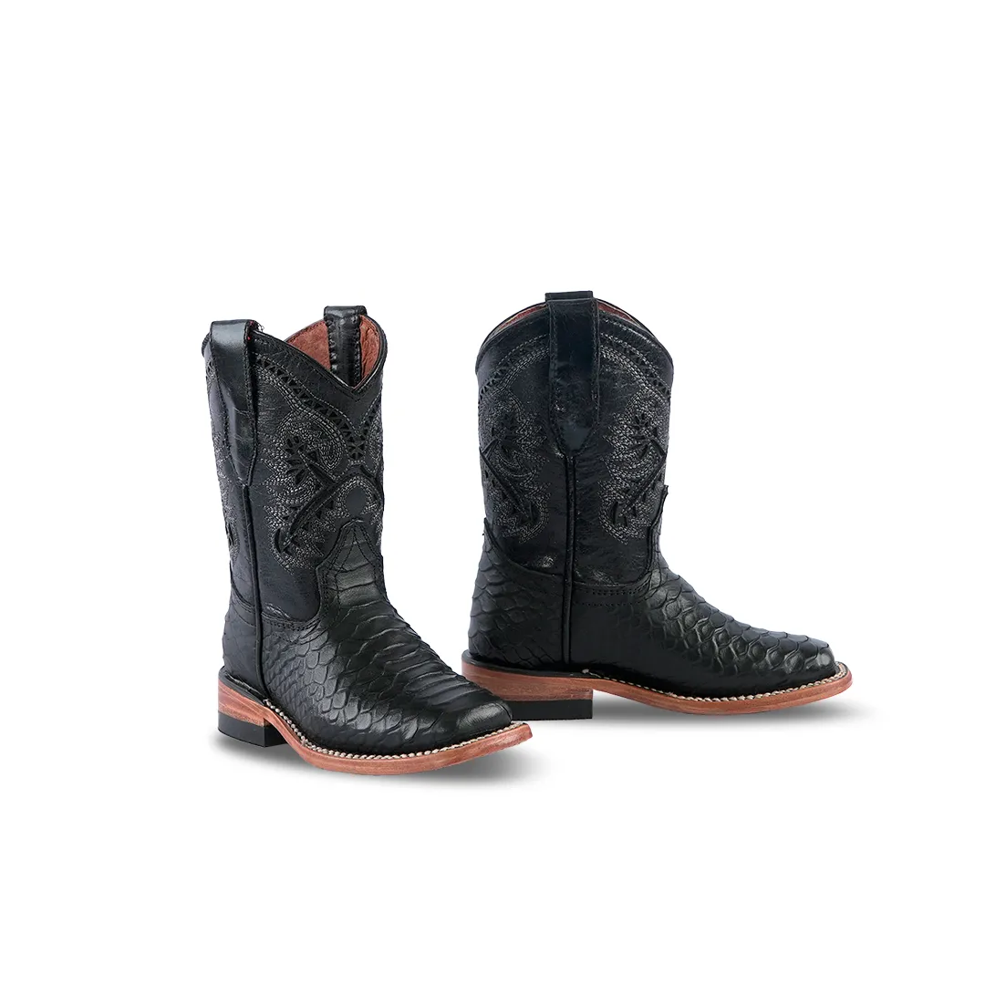 Kids Boot Python Black EST K11-1