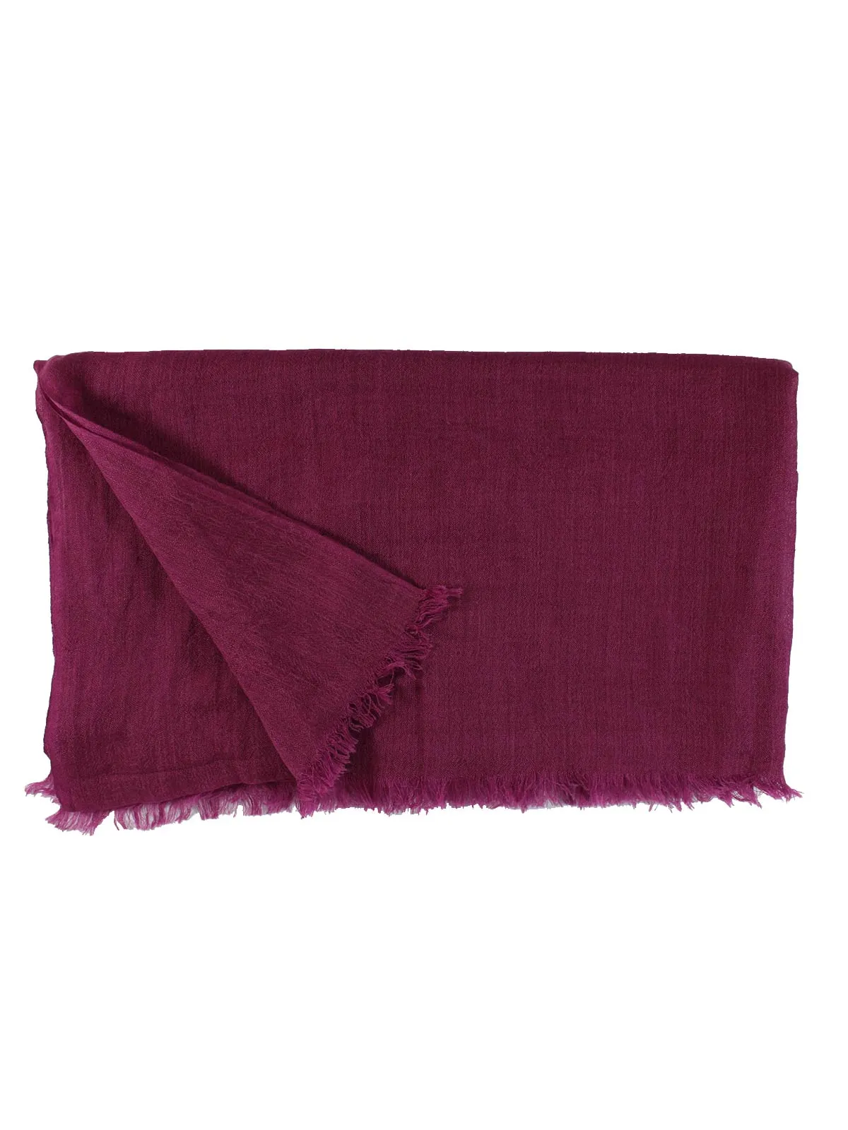 Kiton Scarf Cranberry Pink - Men Collection - Linen Cashmere Silk