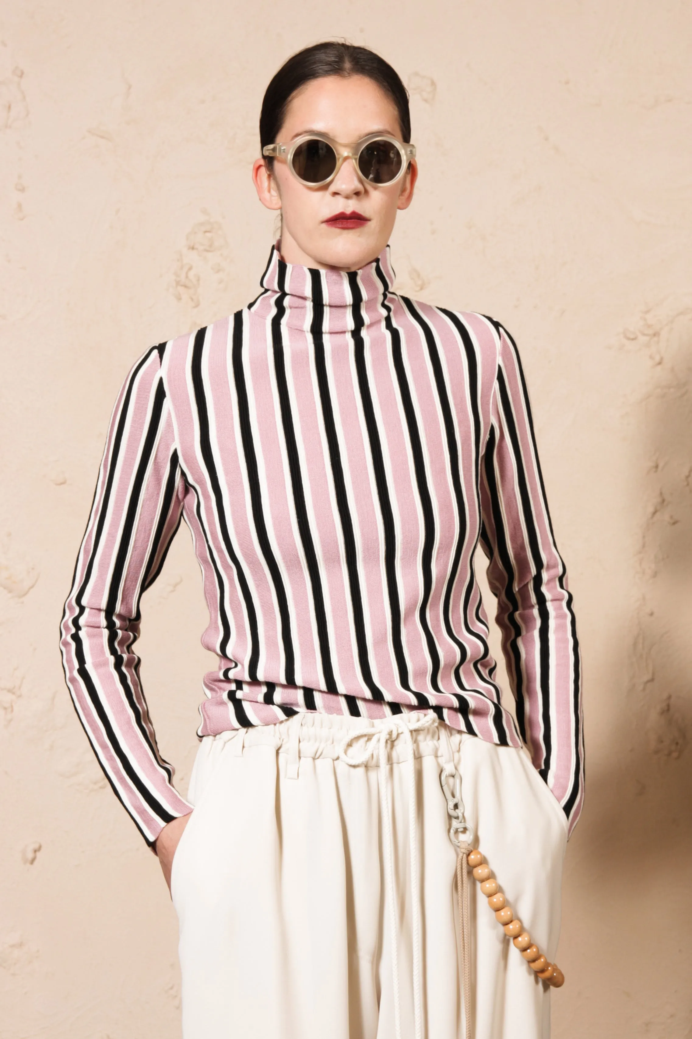 Kofia Pink Stripe Sweater