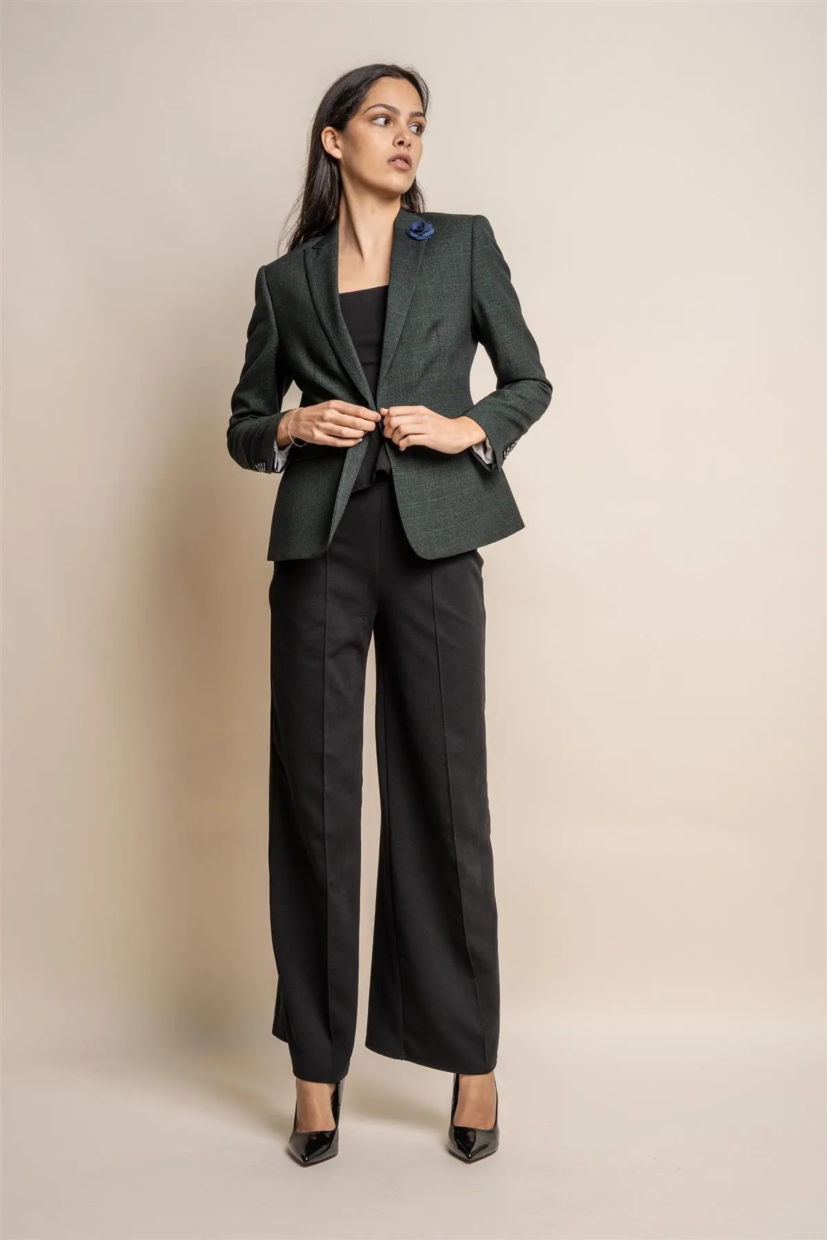 Ladies Caridi Olive Blazer