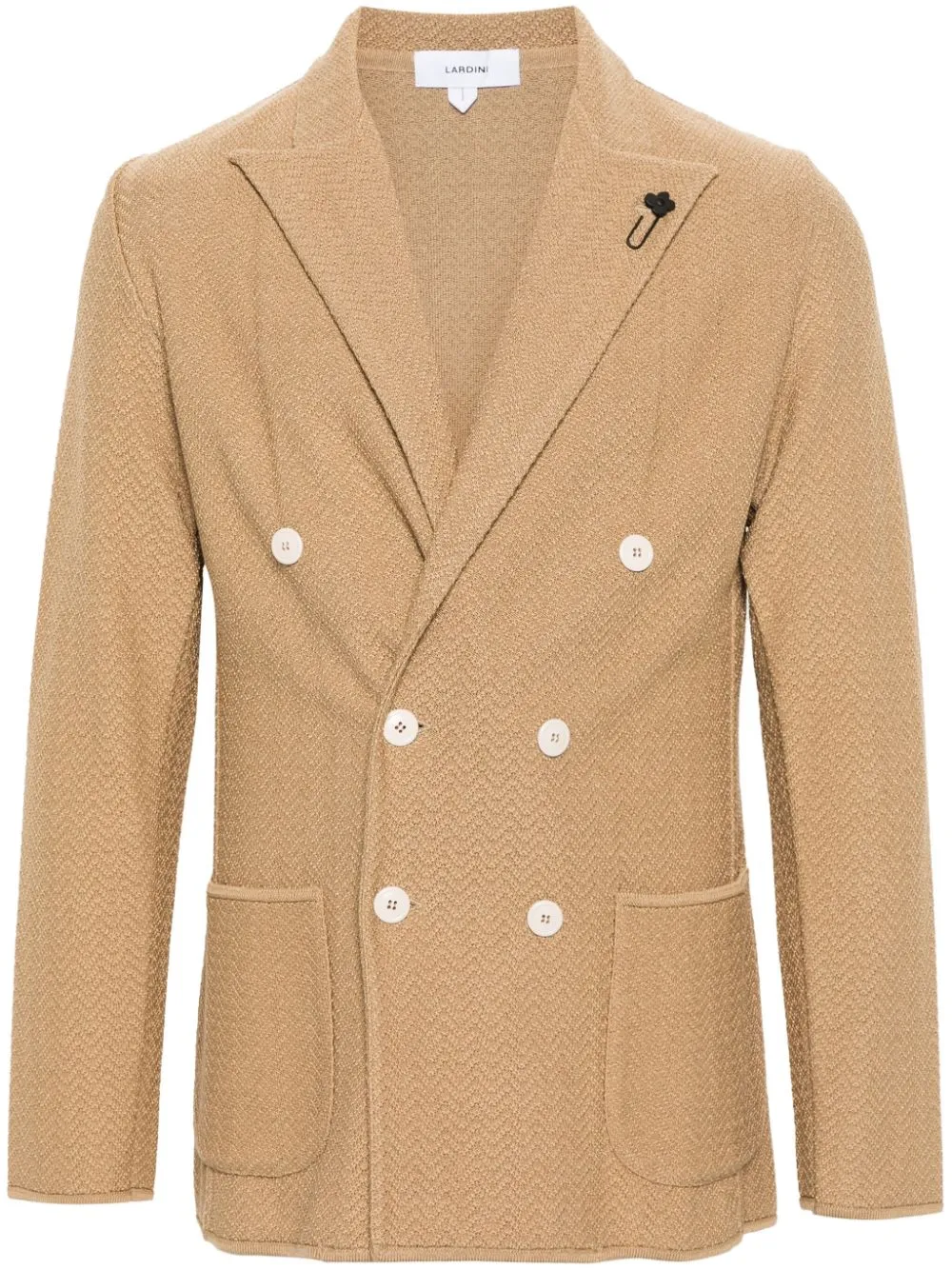 Lardini - Blazer croisé camel