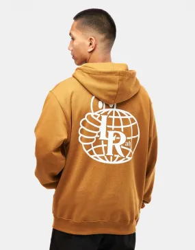 Last Resort AB Atlas Monogram Pullover Hoodie - Golden Brown/White