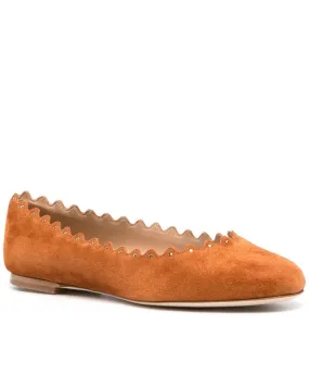 Lauren Ballet Flat in Ochre Delight