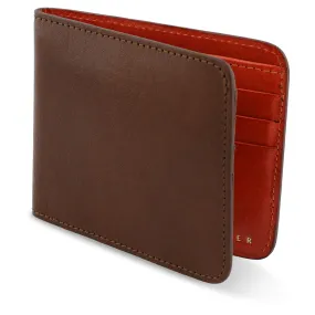 Leather Billfold Wallet - Cognac / Orange