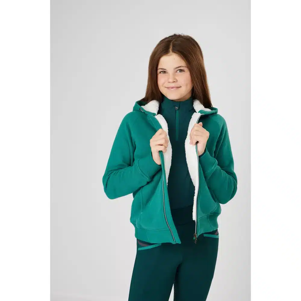 LeMieux Young Rider Hollie Sherpa Lined Hoodie Evergreen | Ingatestone Saddlery