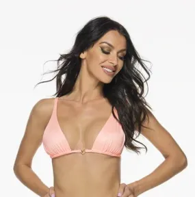 Liliana Montoya Peach Bikini Marinera Tops Bikini Swimwear Separate