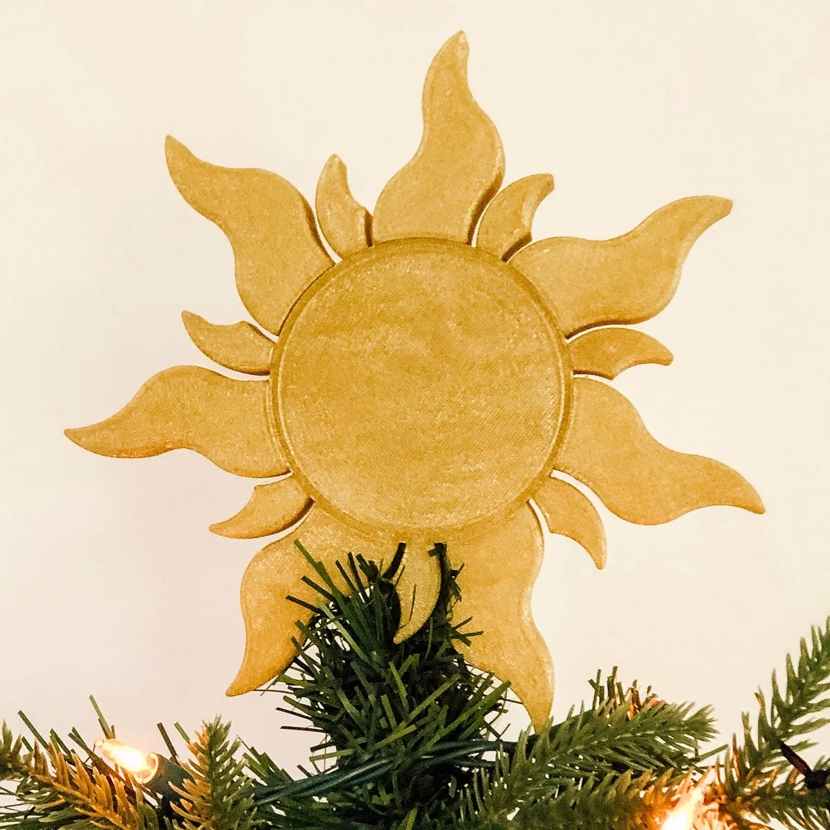 Lost Princess Sun Christmas Tree Topper