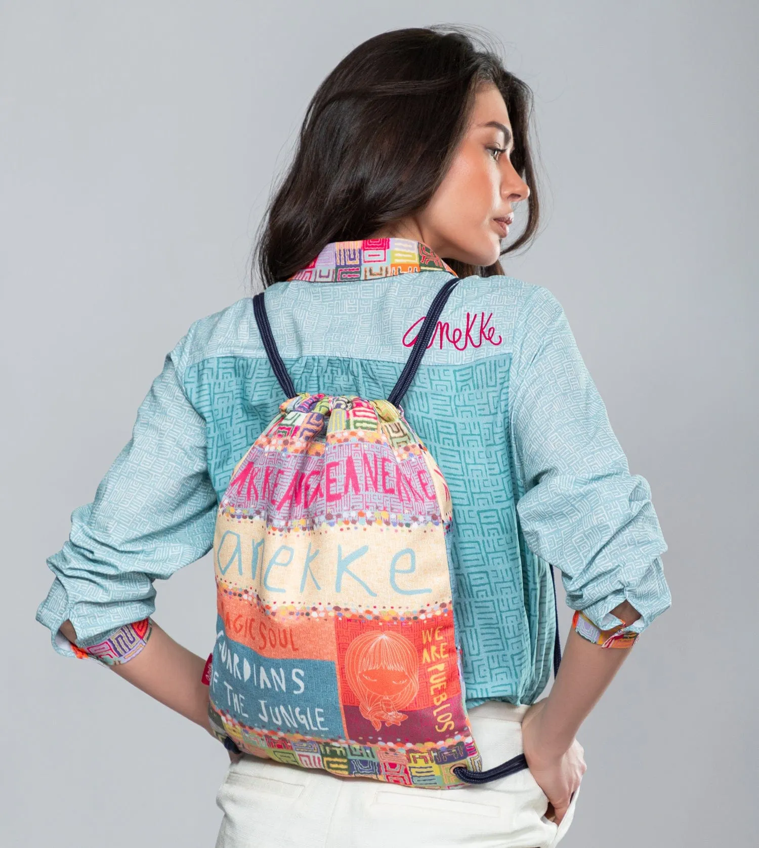 Magic Souls fabric backpack