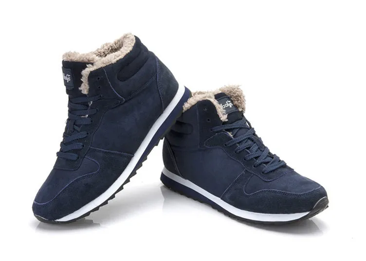 Mbluxy Men Boots Men's Winter Shoes Fashion Snow