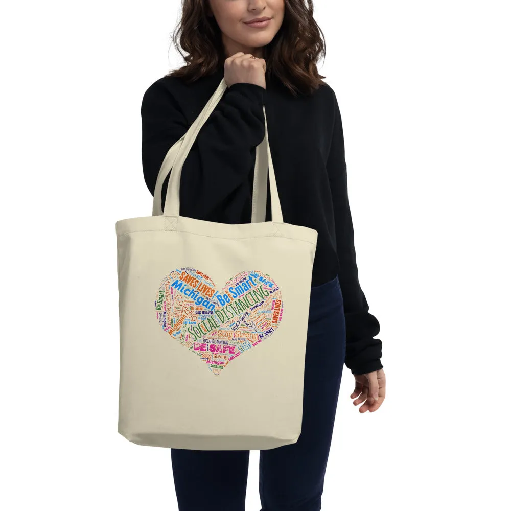 Michigan - Social Distancing Tote Bag - Eco Friendly