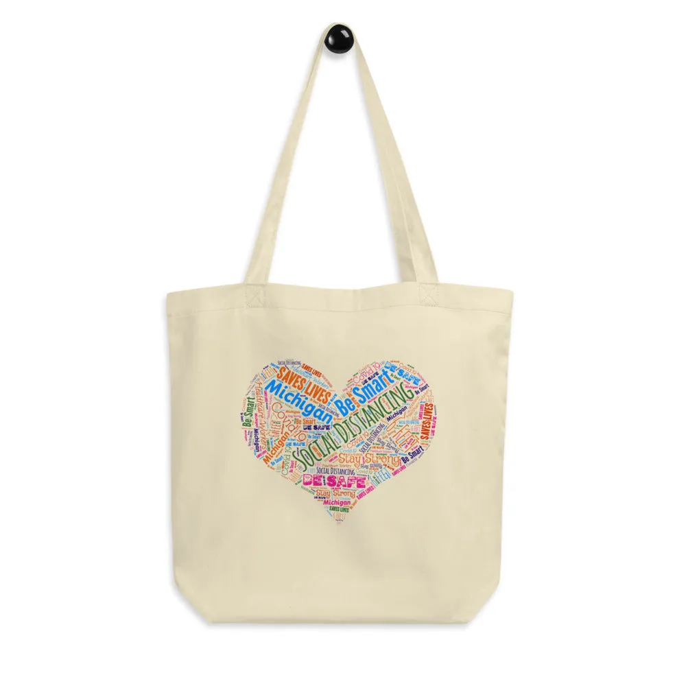 Michigan - Social Distancing Tote Bag - Eco Friendly