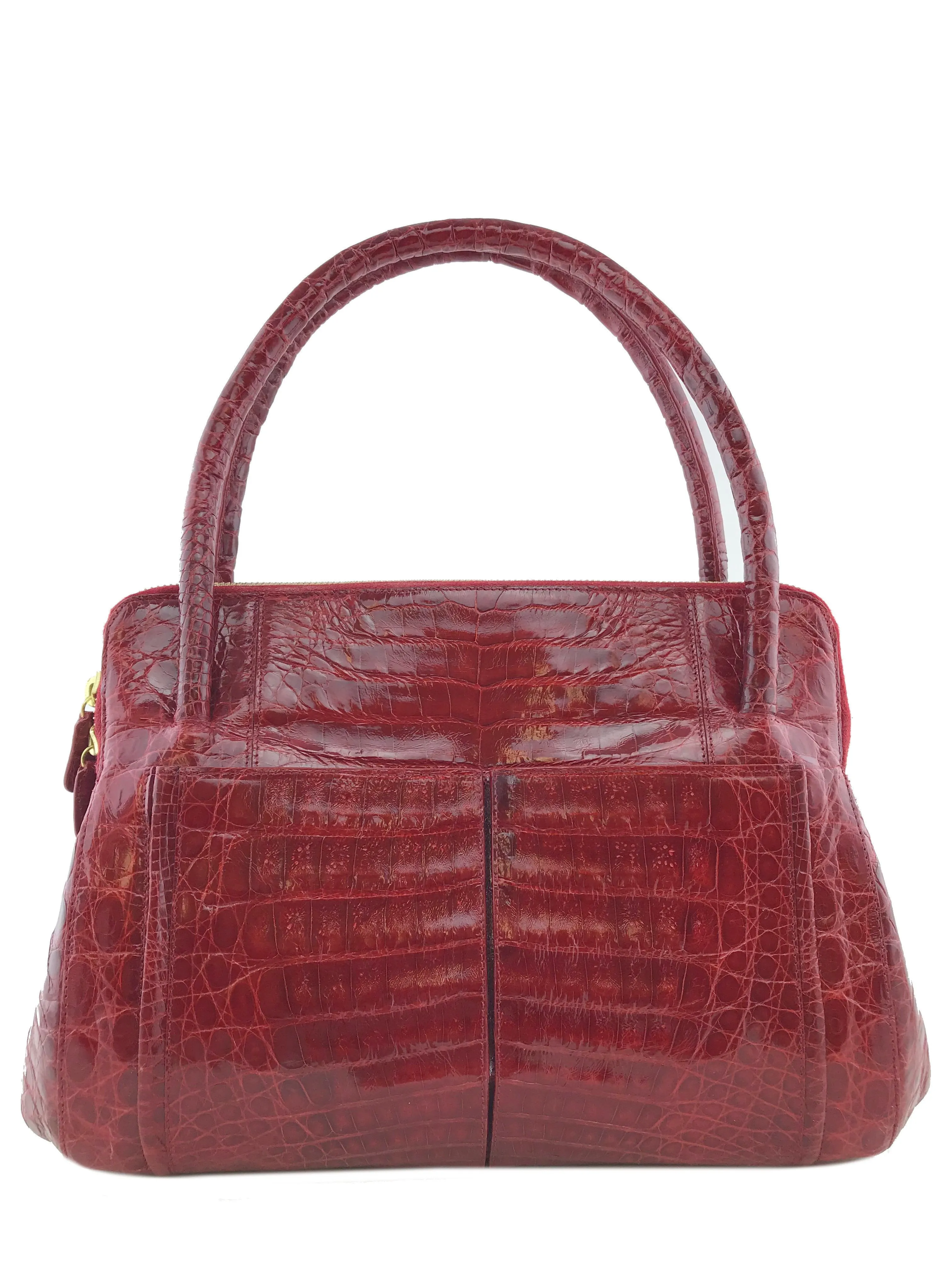 Nancy Gonzalez Crocodile Double Zip Tote Bag