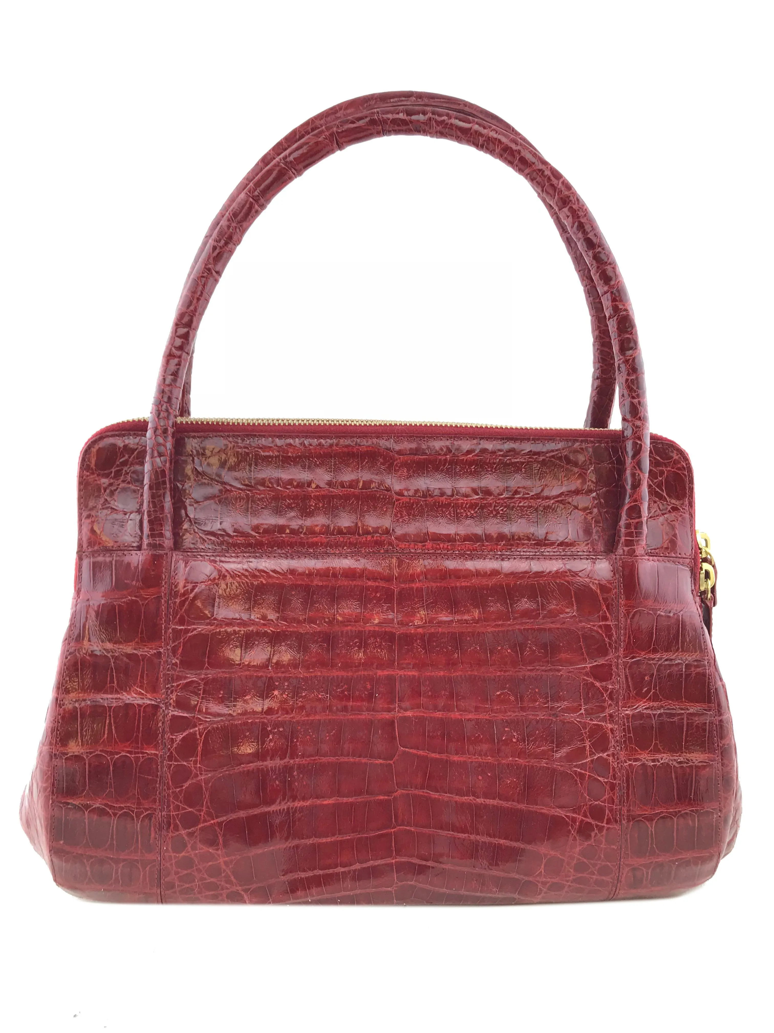 Nancy Gonzalez Crocodile Double Zip Tote Bag