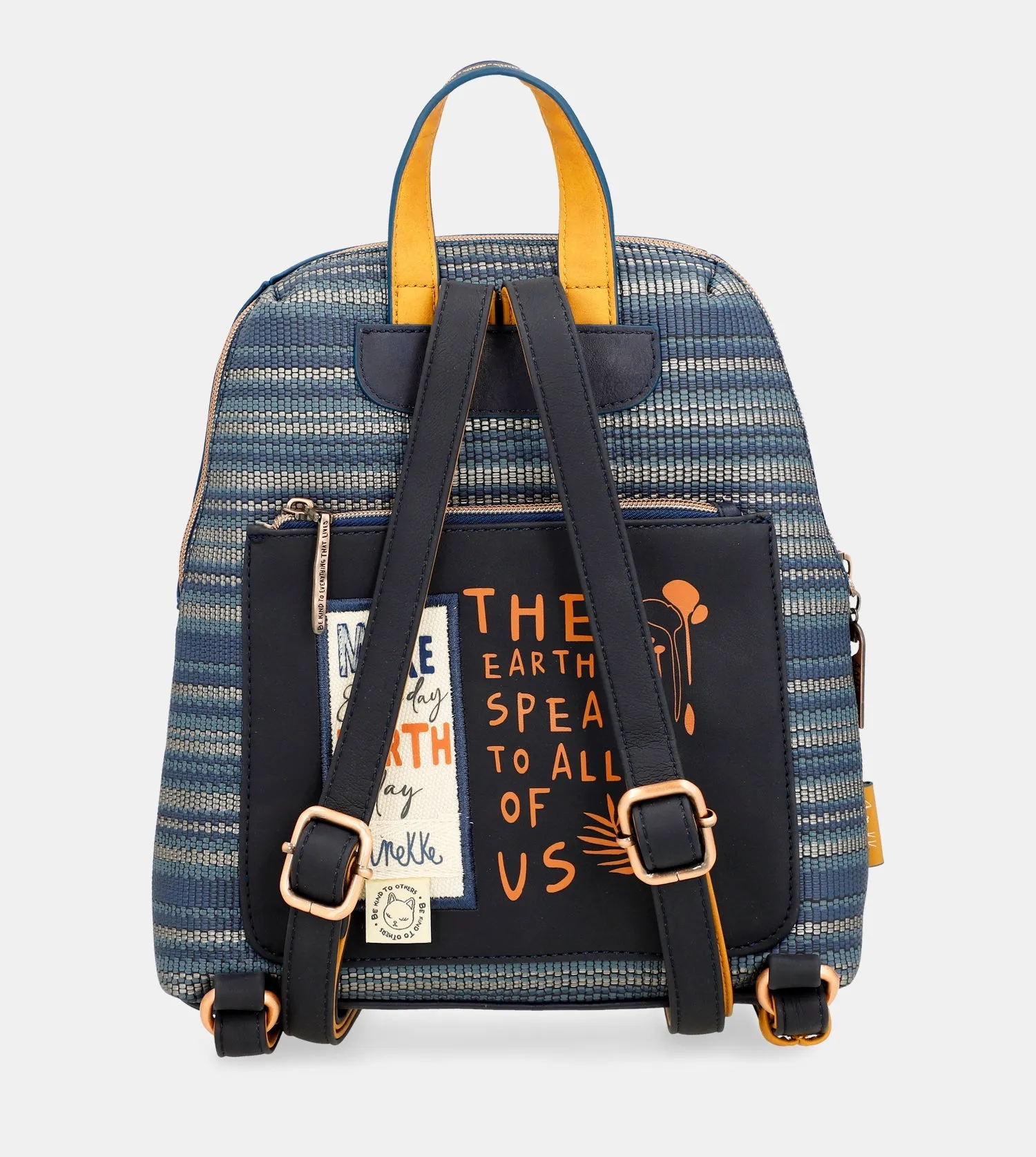 Nature Pachamama navy blue backpack