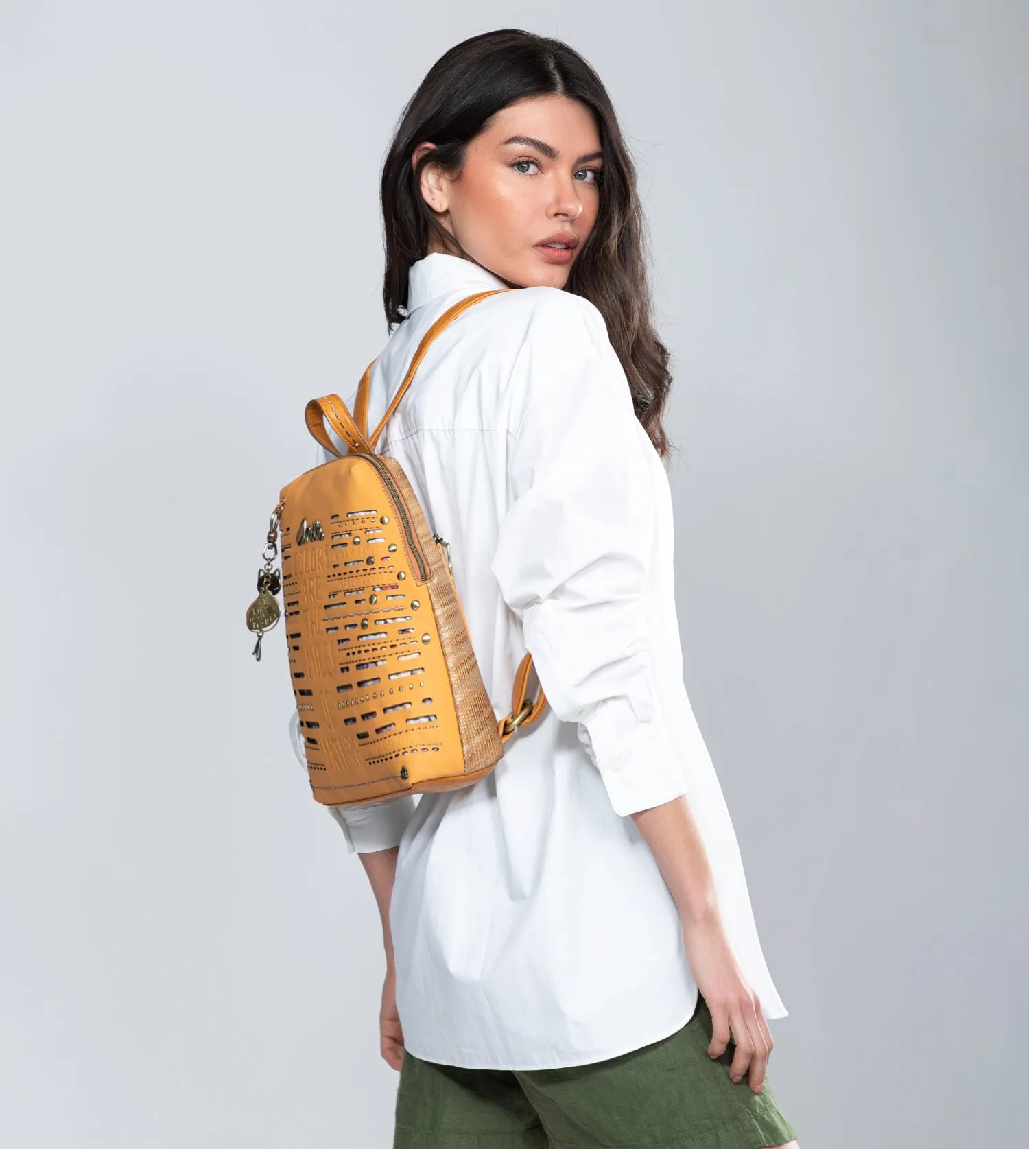 Nature Pachamama ochre backpack