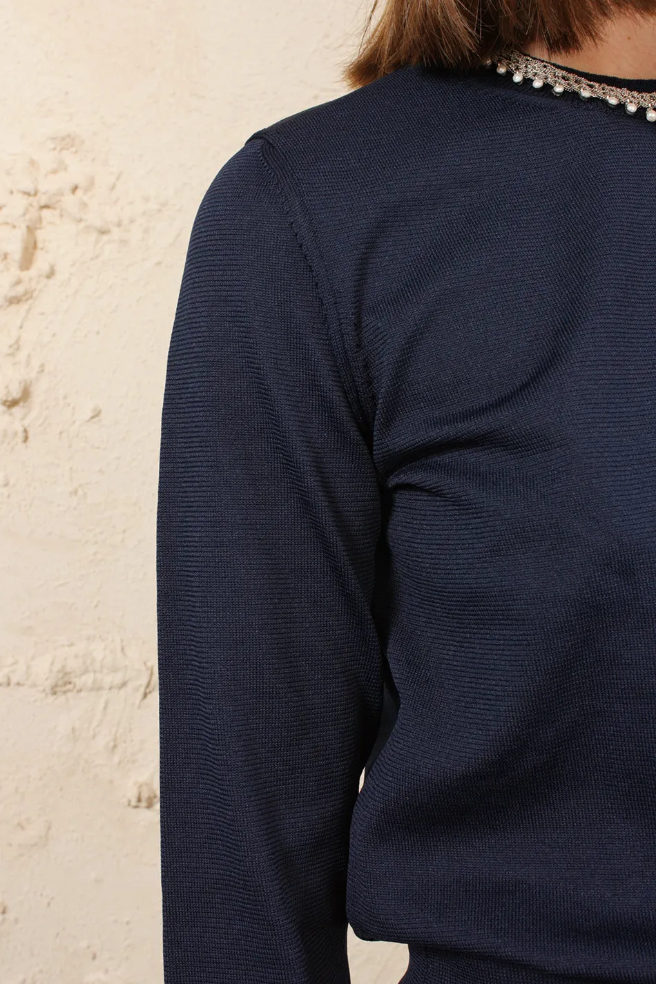 Navy Crew Sweater