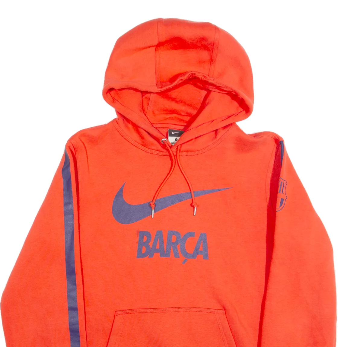 NIKE Barca Mens Red Hoodie S